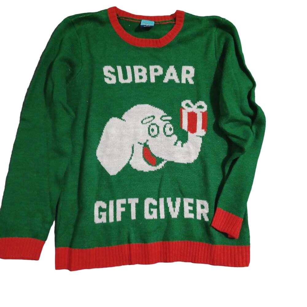 Sub Par Gift Giver Norther Pole Medium Sweater